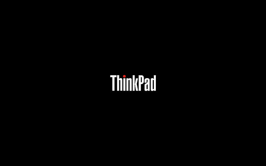 ThinkPad - Изчистен / Минимален / Черен: thinkpad, лого на ThinkPad HD тапет