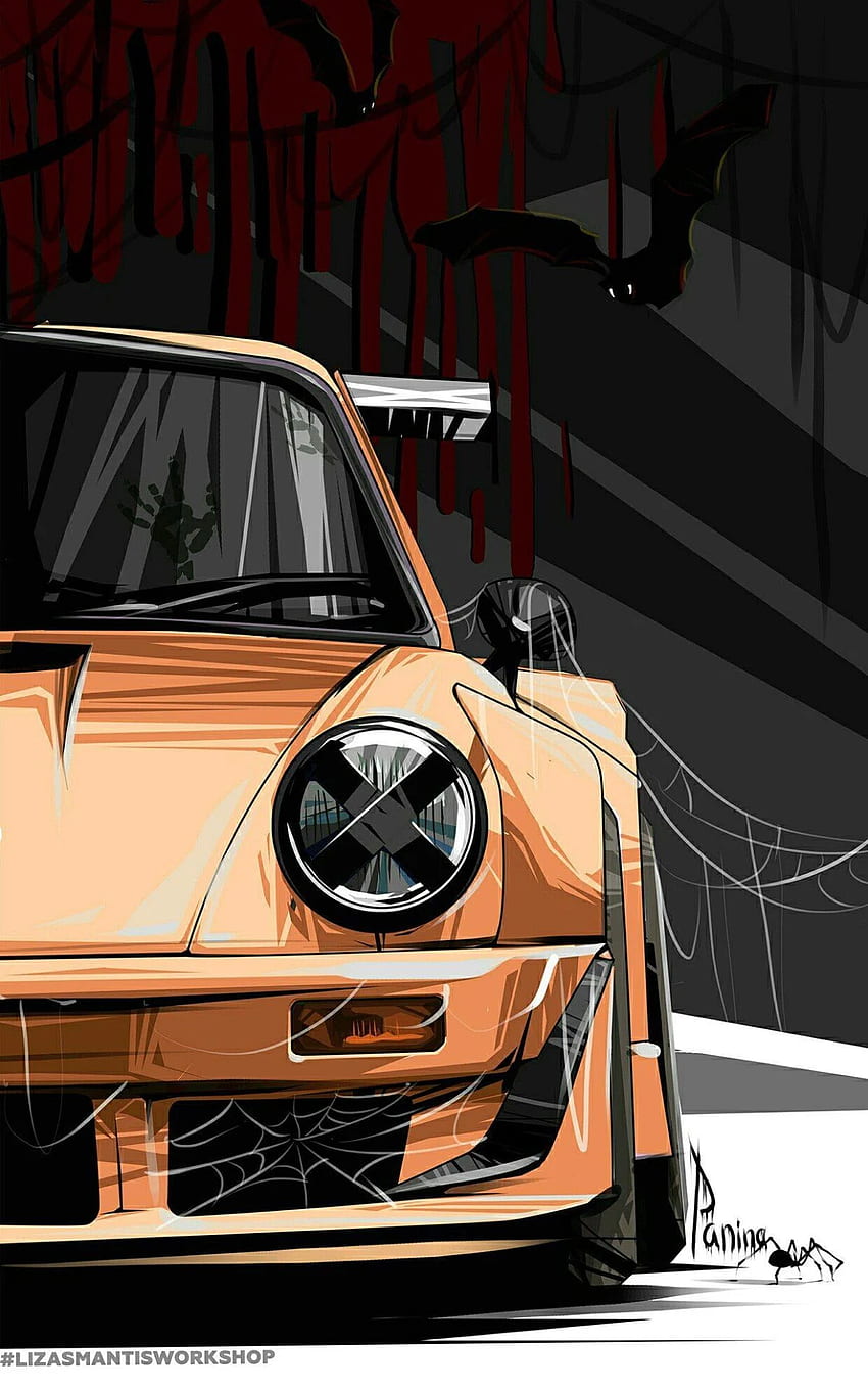Plus d'animes et de mangas. iPhone de voiture, voiture, dessin animé de voitures Fond d'écran de téléphone HD