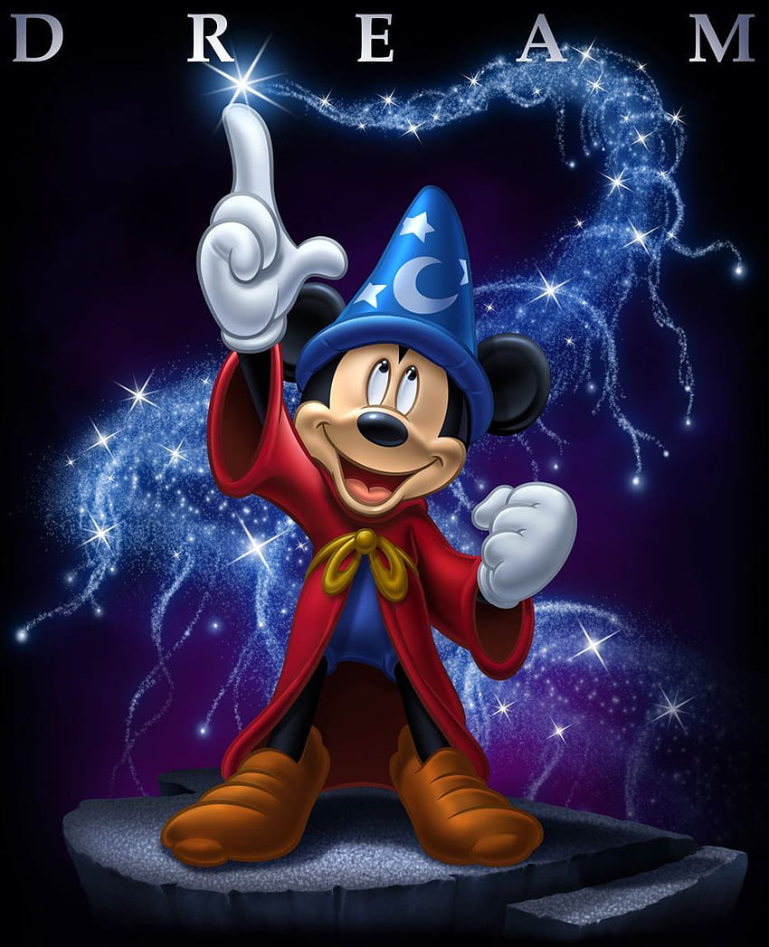 Dream Mickey Mouse. Fantasia disney, Disney mickey, Mickey, Sorcerer Mickey HD phone wallpaper