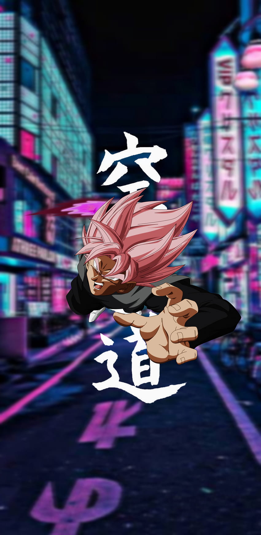 Black Goku ssj Rose, super, tokyo, ball, magenta, pink, dragon fondo de pantalla del teléfono
