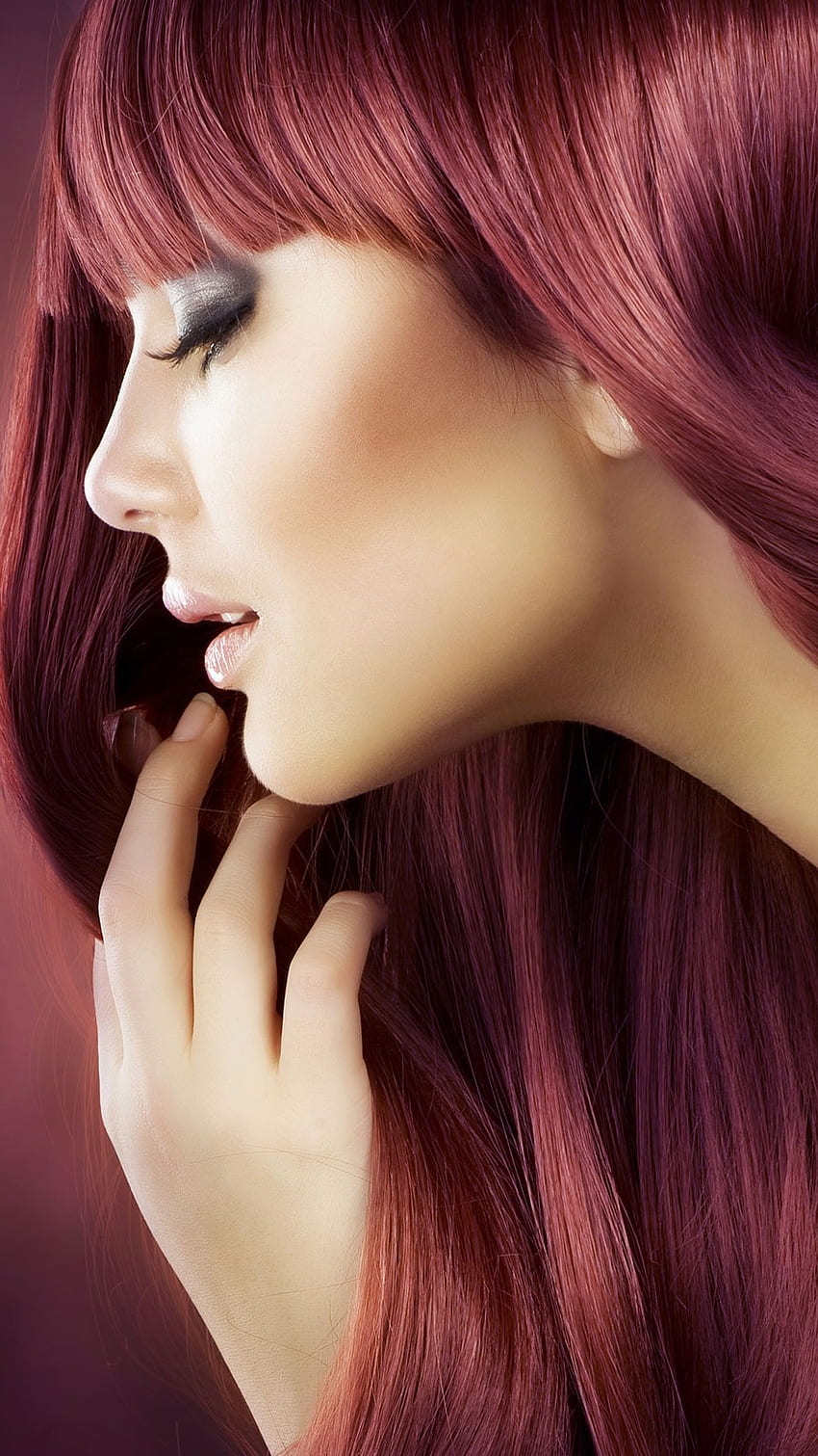 Hair Style, Hair Stylist, Red Color Hair HD phone wallpaper