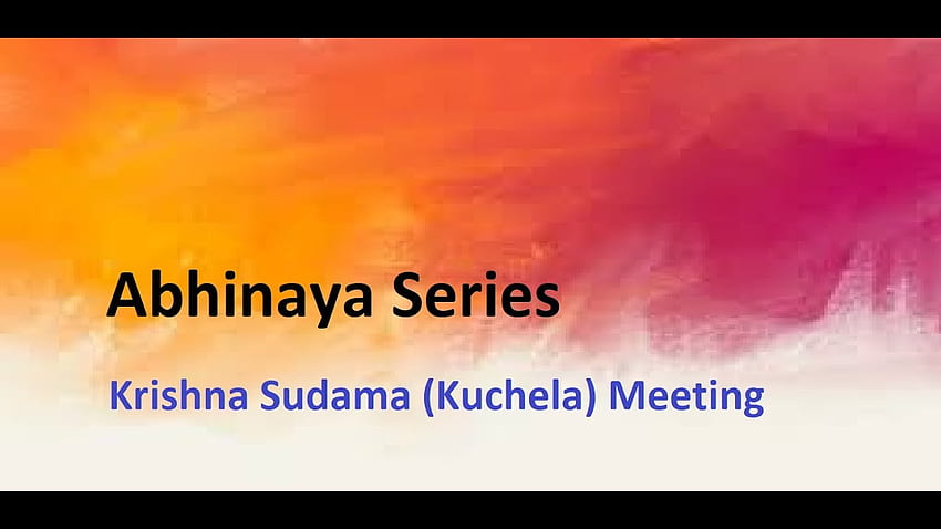Krishna Sudama (Kuchela) Meeting. Abhinaya Series. Sitting Choreography. Bharatanatyam HD wallpaper