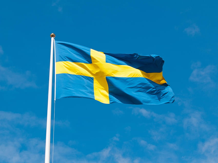 szwedzka flaga, szwedzka flaga Tapeta HD