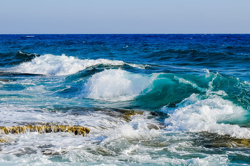 Nature, Stones, Sea, Ocean, Foam, Surf HD wallpaper