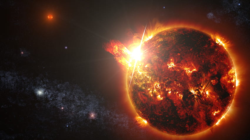 El mal clima espacial puede hacer que la vida sea imposible cerca de Proxima Centauri, Alpha Centauri fondo de pantalla