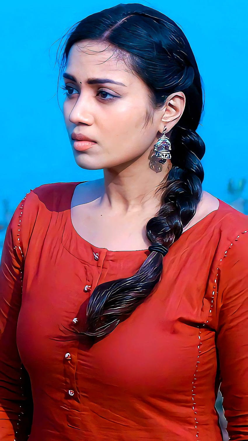 Нивета Петурадж, тамилска актриса HD тапет за телефон
