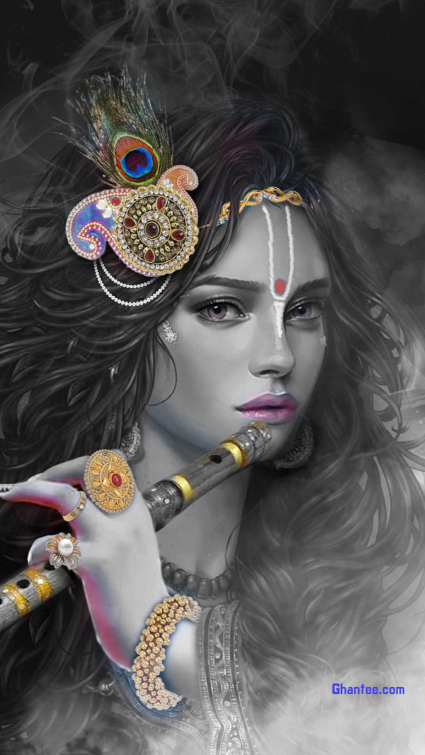 18,281 BEST Krishna , STOCK & VECTORS, lord krishna painting HD wallpaper |  Pxfuel