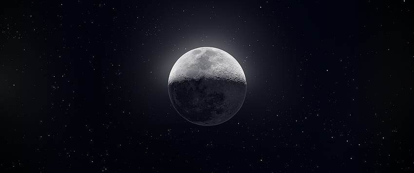 Moon Composit Of 50,000 By U Ajamesmccarthy [] : Écran large, espace ultra large 3440X1440 Fond d'écran HD