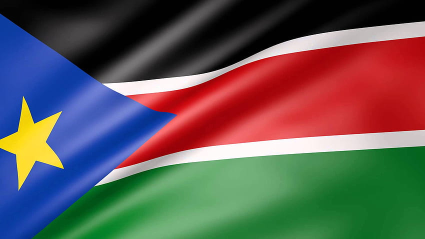 Flaga Sudanu Południowego Tapeta HD