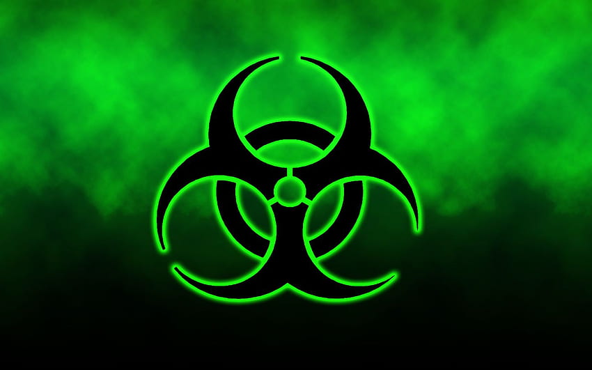 toxic , green, symbol, graphics, logo HD wallpaper