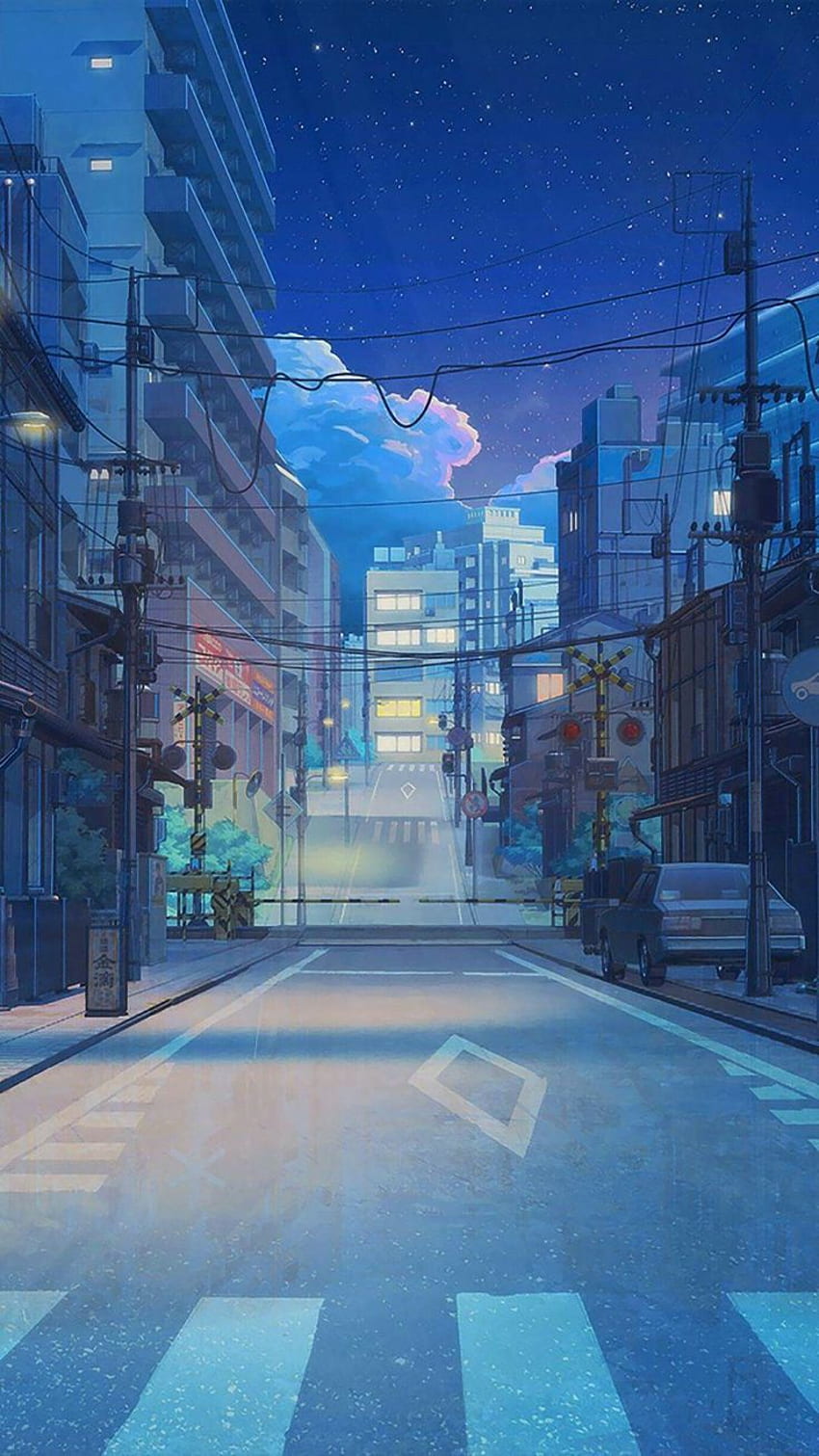 A Chill Dark & ​​Lofi ♥♡. 애니메이션 풍경, 애니메이션 배경, 풍경 배경, Chill Anime City Aesthetic HD 전화 배경 화면