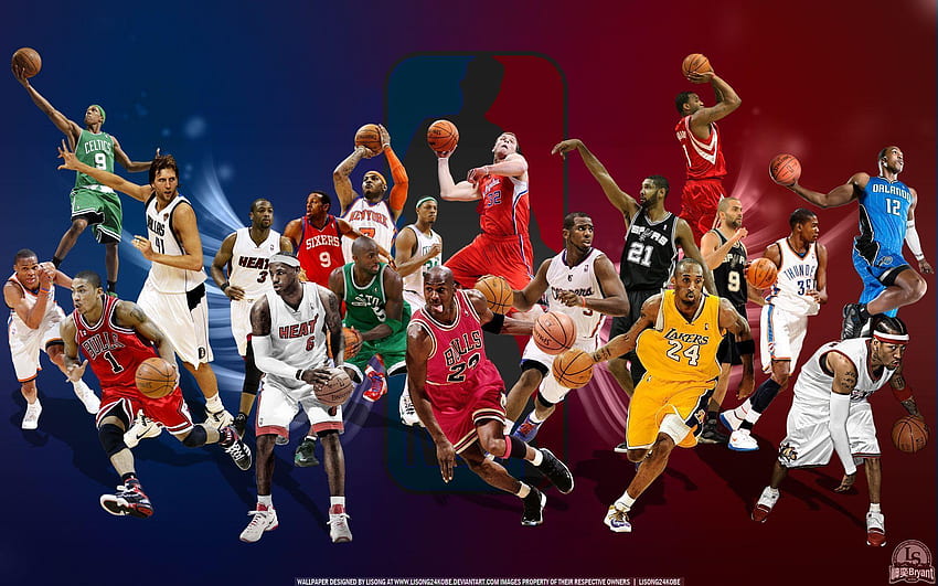 Joueurs de basket, joueurs sympas de la NBA Fond d'écran HD