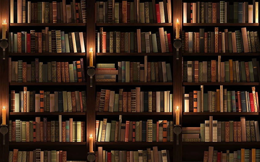 당신을 위한 오래된 도서관 [], 골동품 책장 HD 월페이퍼