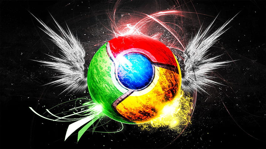 Schwarzes Chrome, dunkles Google HD-Hintergrundbild