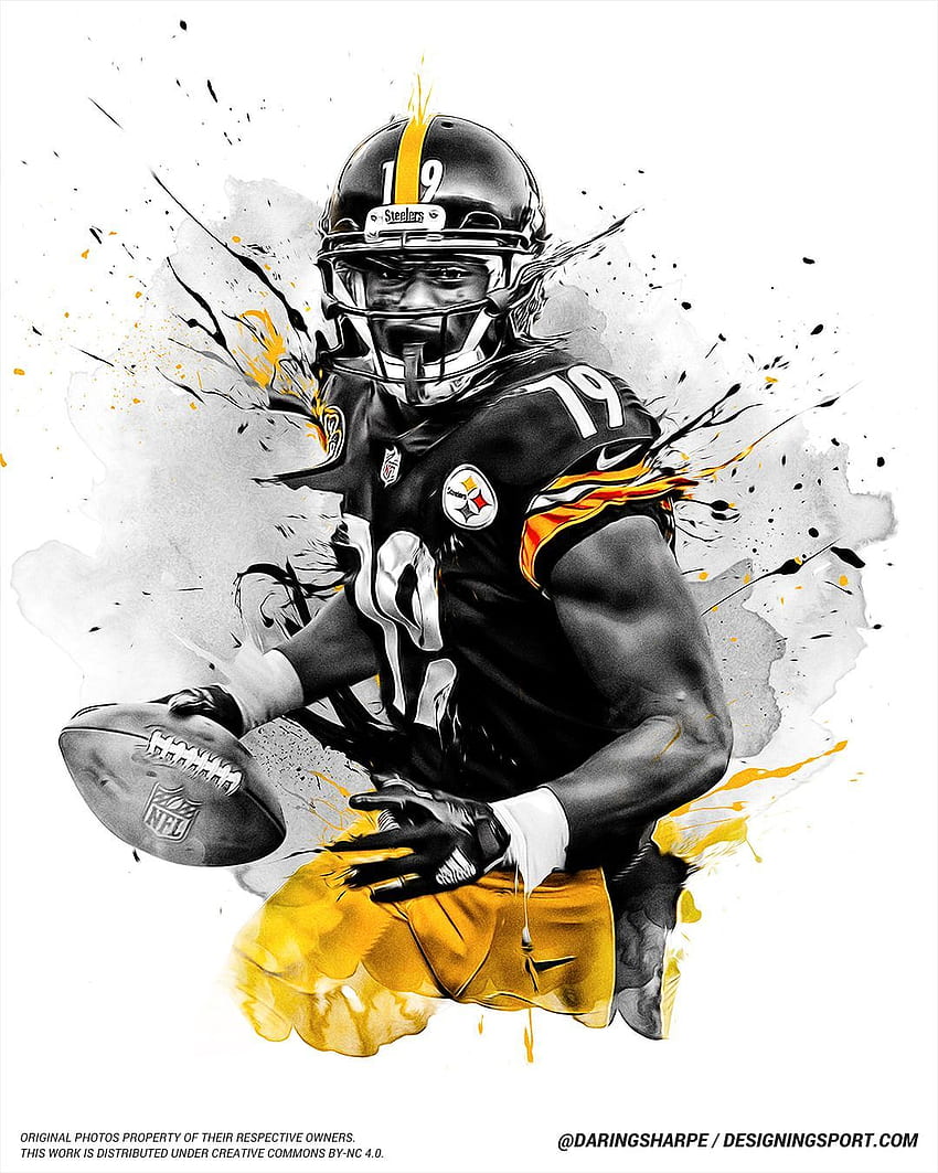 JuJu Smith Schuster, Pittsburgh Steelers. Pittsburgh HD phone wallpaper