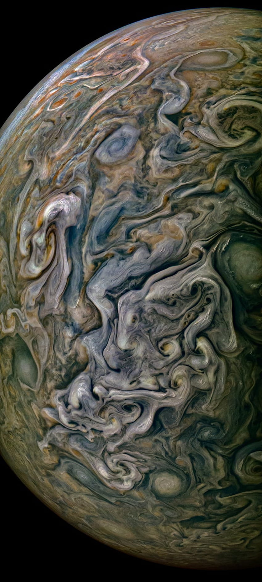 NASA의 Juno 우주선이 지난 금요일에 그래프로 나타낸 목성 : R Interestingasf*ck, NASA Jupiter HD 전화 배경 화면