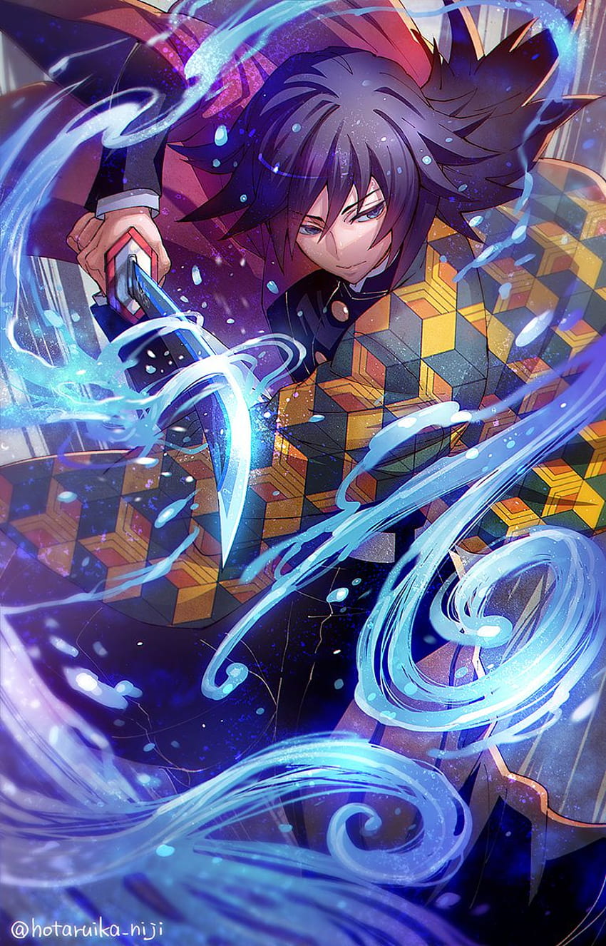 ✽Wallpapers de Kimetsu No Yaiba✽ 🌊 Giyu Tomioka🌊 demon slayer oc Hashira  in 2023