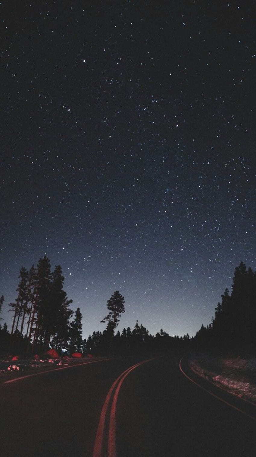 Night Stars Road Side Camping iPhone - Eyes , Night sky , Sky aesthetic HD phone wallpaper