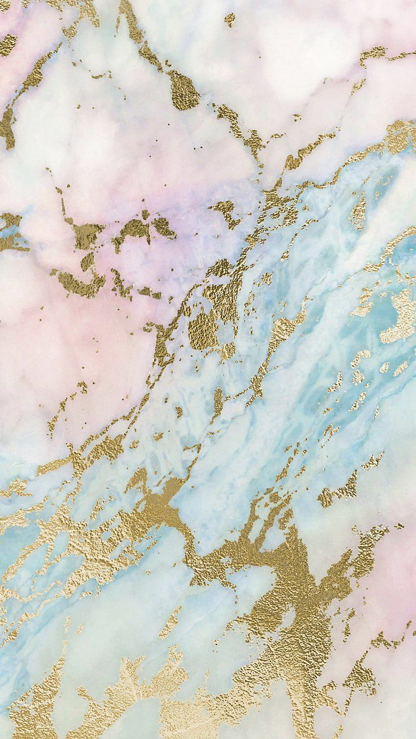 Rose Gold Aesthetic Marble , Blue Pink and Gold HD phone wallpaper