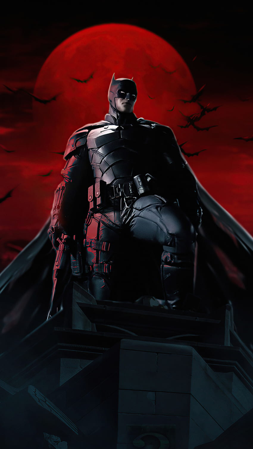 DC Comics Batman Fonds d'écran noir et rouge - Batman Fond d'écran 4k
