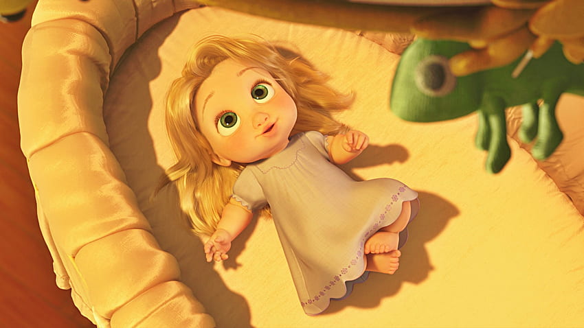 Baby Rapunzel, Baby, Disney, verwirrt, Rapunzel HD-Hintergrundbild