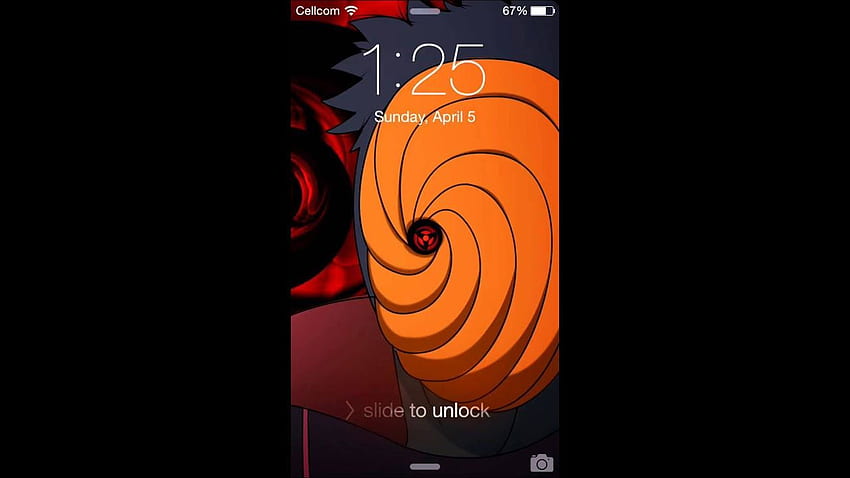 Kamui Style, Naruto ile iPhone 6 kilit ekranı HD duvar kağıdı