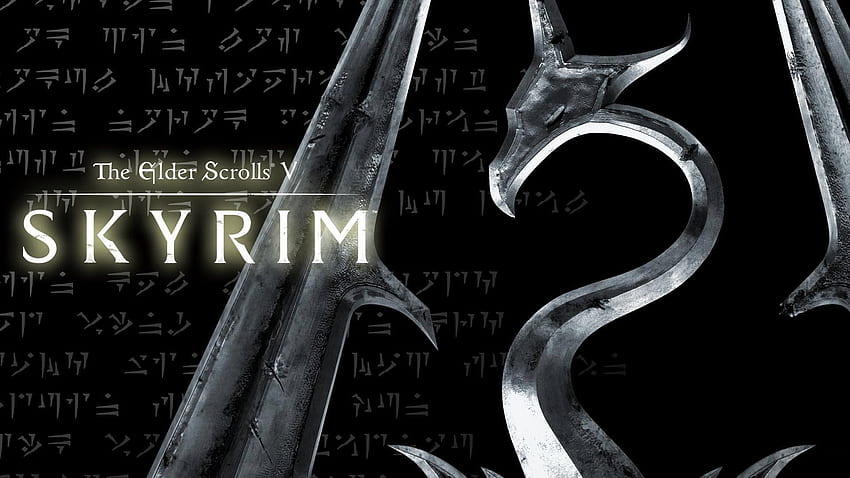 Elder Scrolls V: Skyrim PC ve Mac, Skyrim Logosu HD duvar kağıdı
