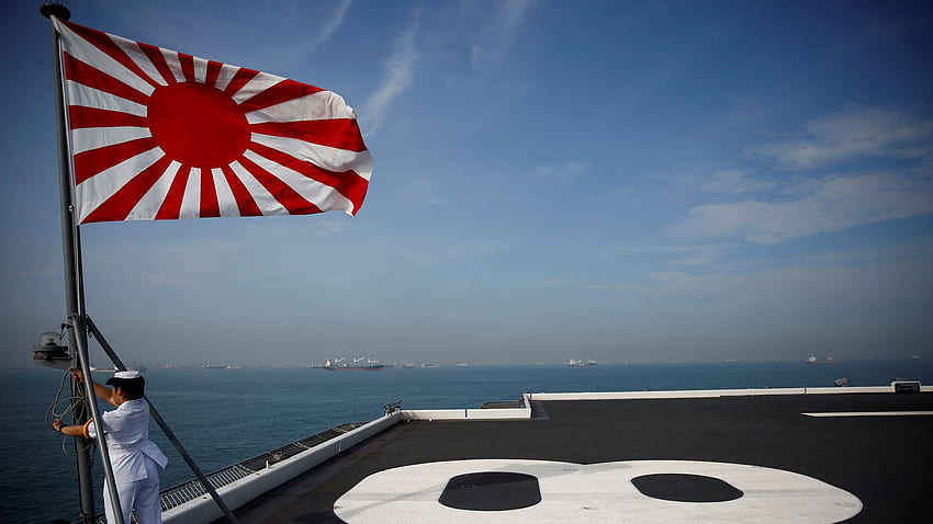 Jepang melihat dari acara angkatan laut di Korea Selatan atas penggunaan bendera masa perang - Nikkei Asia, Bendera Matahari Terbit Wallpaper HD