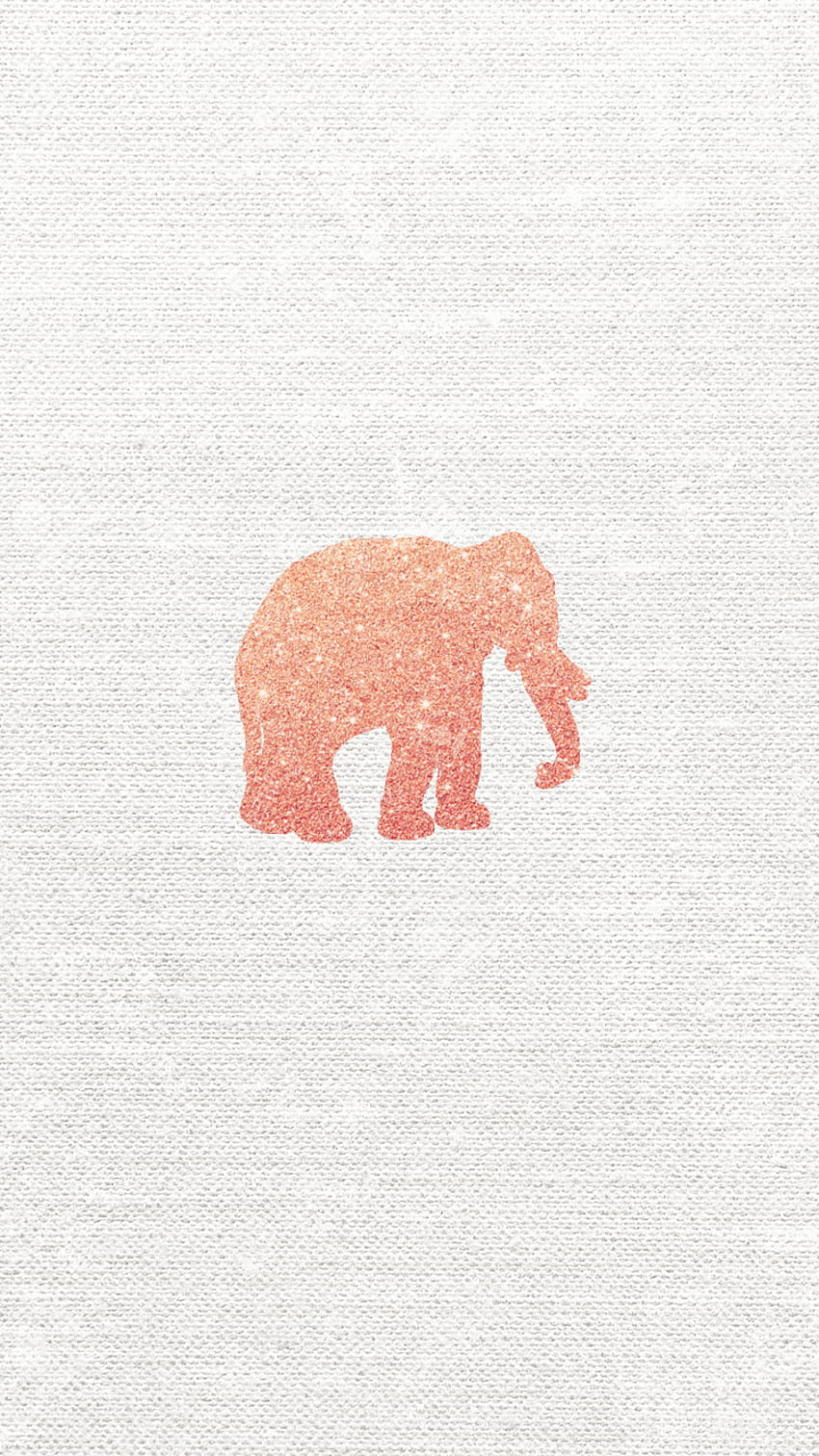 Rose Gold Home Screen Elephant, Simple Elephant HD phone wallpaper