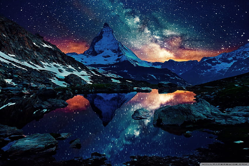 Matterhorn Switzerland Ultra Background for U TV : ワイドスクリーン & UltraWide & ラップトップ : タブレット : スマートフォン 高画質の壁紙
