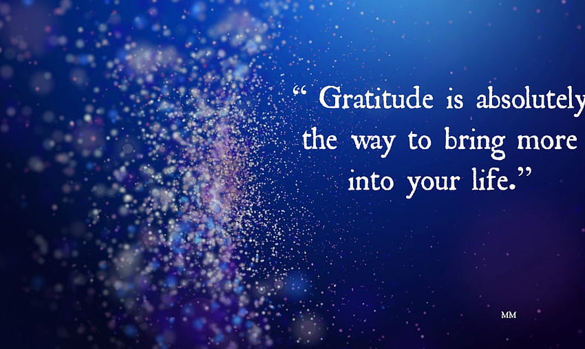 Gratitude, Abstract, Bubbles, Sparkles, Quotes, Thoughts, Blue, Words HD wallpaper