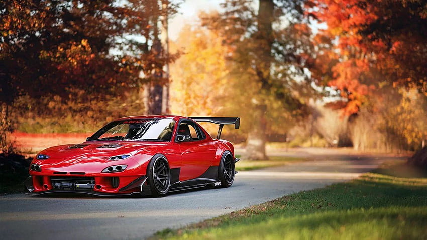 Mazda RX 7 Red Supercar Autumn U Cars Wa, Rx7 HD wallpaper