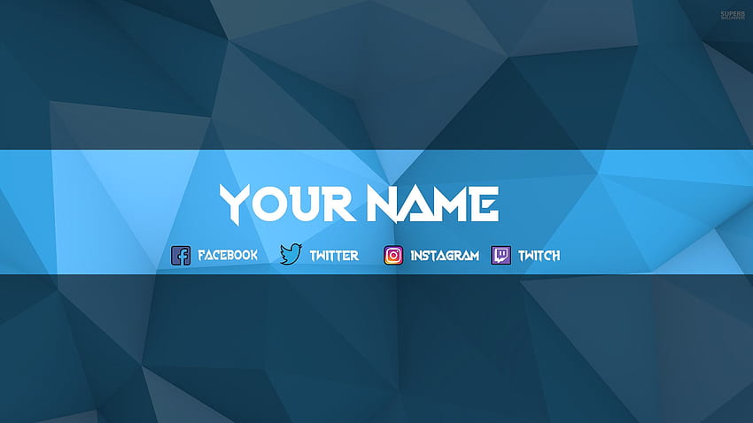 Make a professional looking youtube twitch banner for you HD wallpaper
