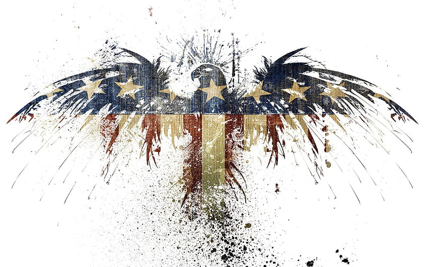 Diseños de la bandera americana. American Eagle Cool Art Abstracto, Arte patriótico fondo de pantalla