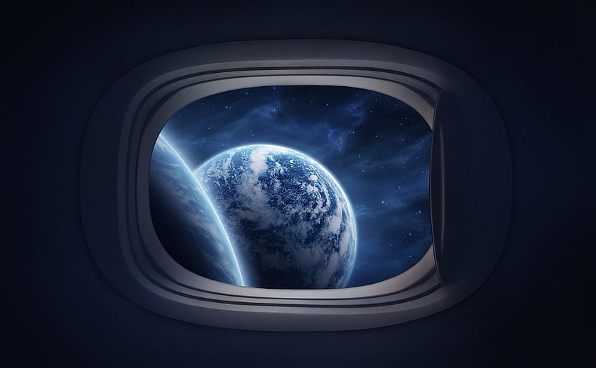 vista dall'astronave, pianeta, navetta, spazio, veduta, astronave Sfondo HD