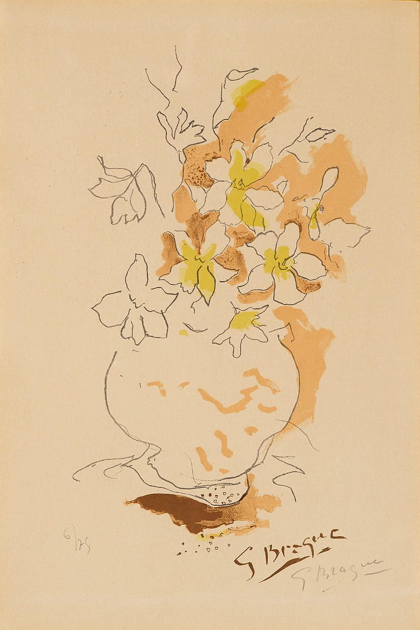 Bonhams : Georges Braque (1882 1963); Tête Grecque;. Georges Braque, Master Drawing, Paintings Love HD phone wallpaper