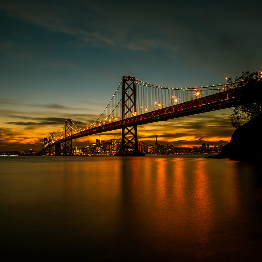 San Francisco Bay Bridge iPad Air , , Hintergrund und , San Francisco iPad HD-Handy-Hintergrundbild