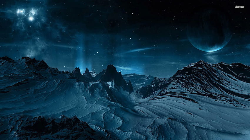 Nocne niebo, nocne niebo Alaski Tapeta HD