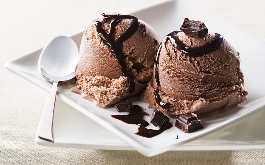 ice cream desserts, Snacks HD wallpaper