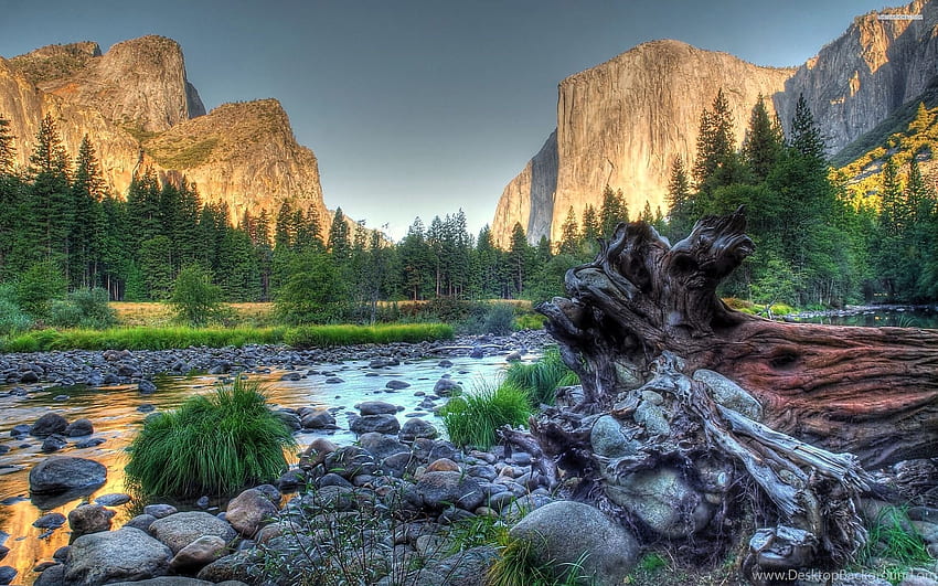 Yosemite-Nationalpark-Hintergrund, Yosemite-Nationalpark-Computer HD-Hintergrundbild