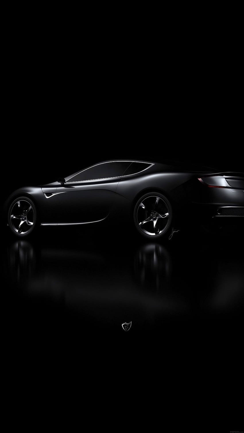 Aston Martin Черна кола Тъмна, Мерцедес Черен HD тапет за телефон