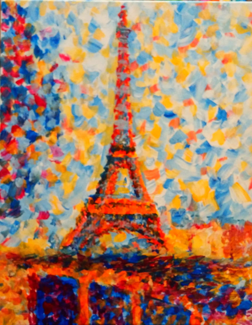 George Seurat “Eiffel Tower”. A Stroke of Genius. Georges seurat, Seurat, Eiffel tower HD phone wallpaper