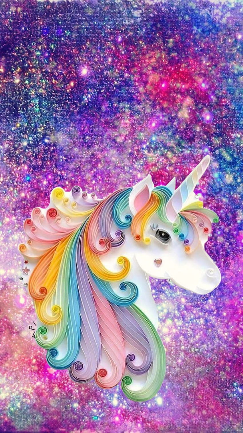 Unicornio con brillante. Unicornio, Unicornio, de unicornio, Princesa Unicornio fondo de pantalla del teléfono