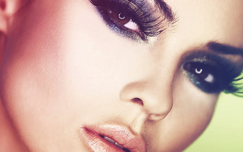 Gorgeous Face, fard, model, make up, lip, eyeshadow, woman, beauty HD wallpaper