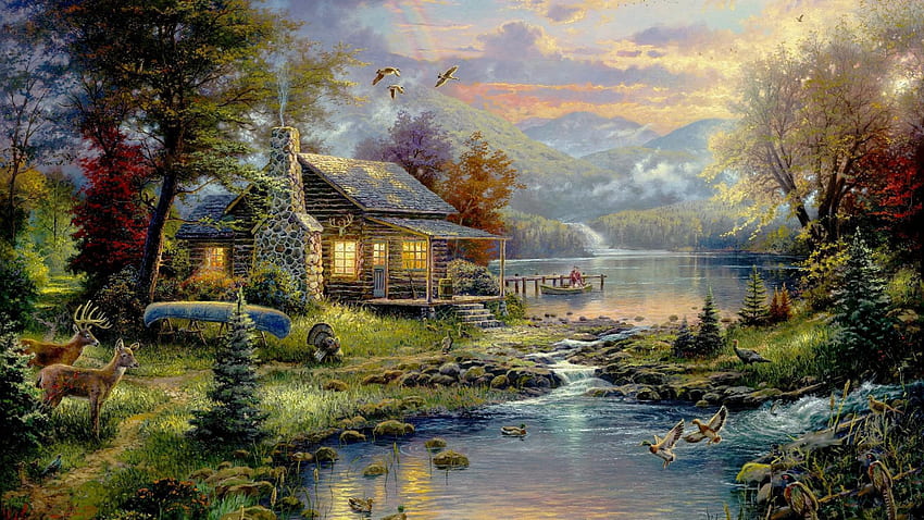 Landscape Painting - Oil Painting - - HD wallpaper