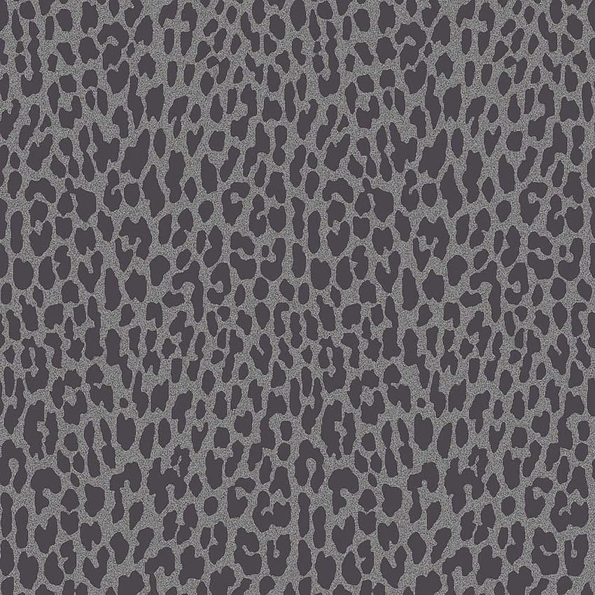 Fine Decor Geo Animal Print Glitter Black, Silver (FD40937) - from I Love UK, Glitter Leopard Print HD phone wallpaper