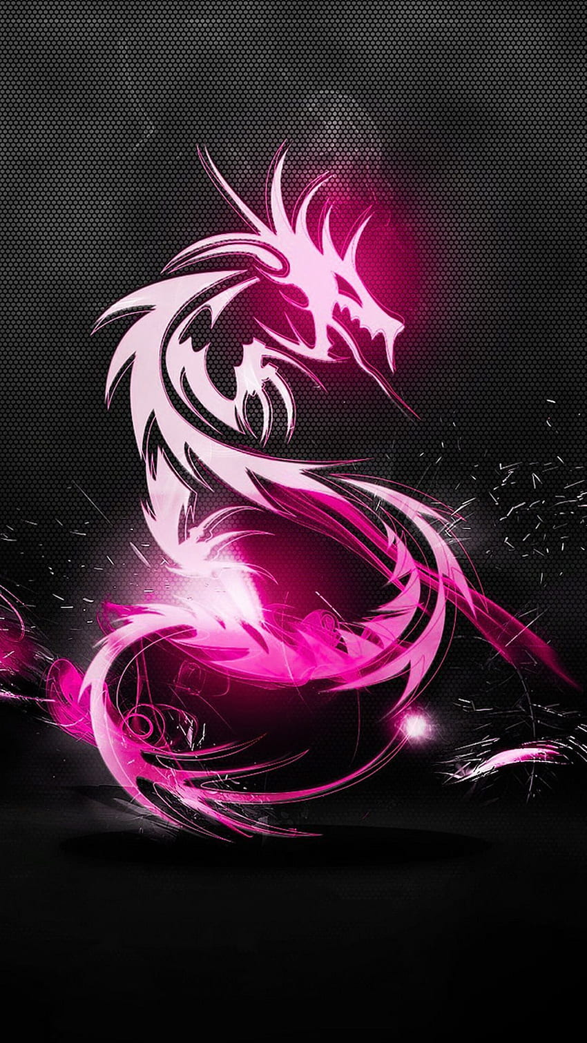 Purple Dragon, Neon Purple Dragon HD phone wallpaper