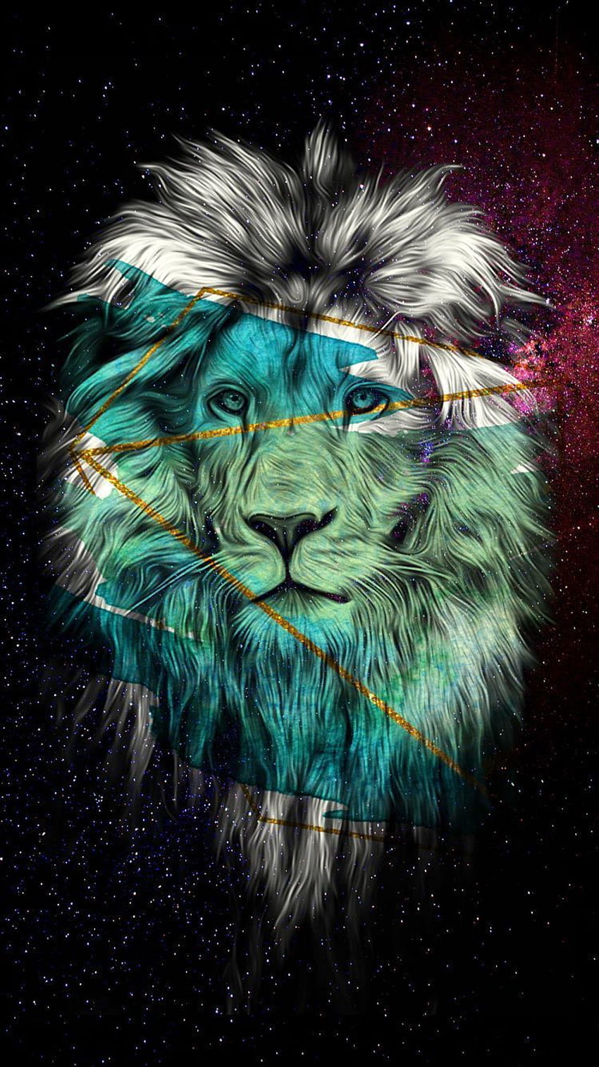 Ys Jagan adalah raja. Seni singa abstrak, Singa, Seni singa, Singa Hijau wallpaper ponsel HD