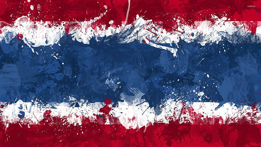 Bandera de Tailandia, arte de la bandera fondo de pantalla