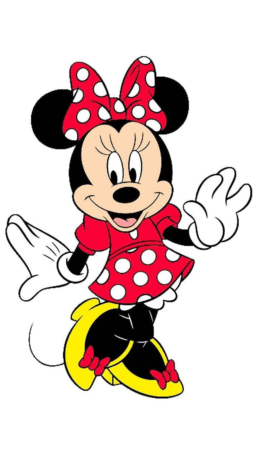 Ratón de Minnie, Ratón de Minnie rojo fondo de pantalla del teléfono